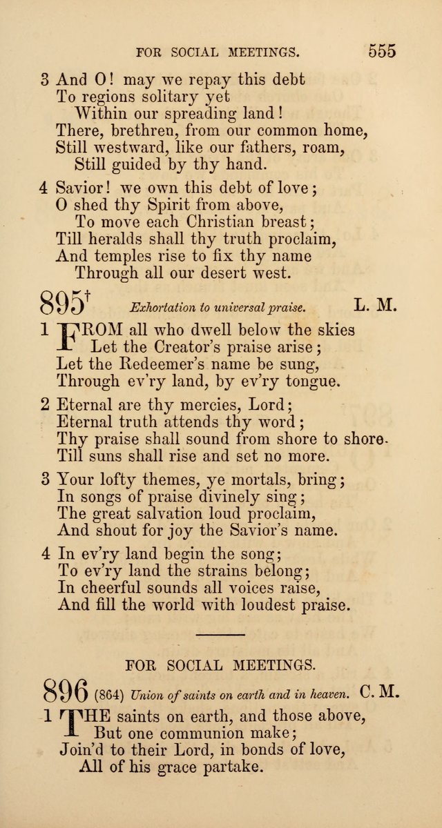 Hymns: selected and original, for public and  private worship (4th ed. 3rd rev. ed.) page 583