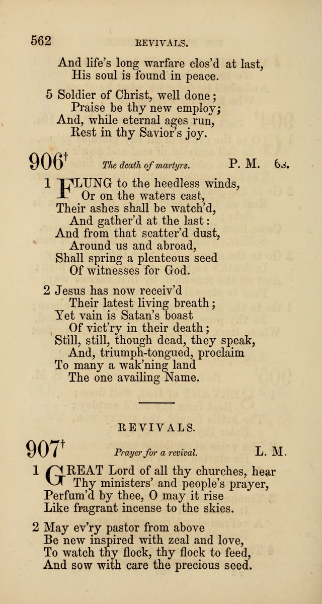 Hymns: selected and original, for public and  private worship (4th ed. 3rd rev. ed.) page 590
