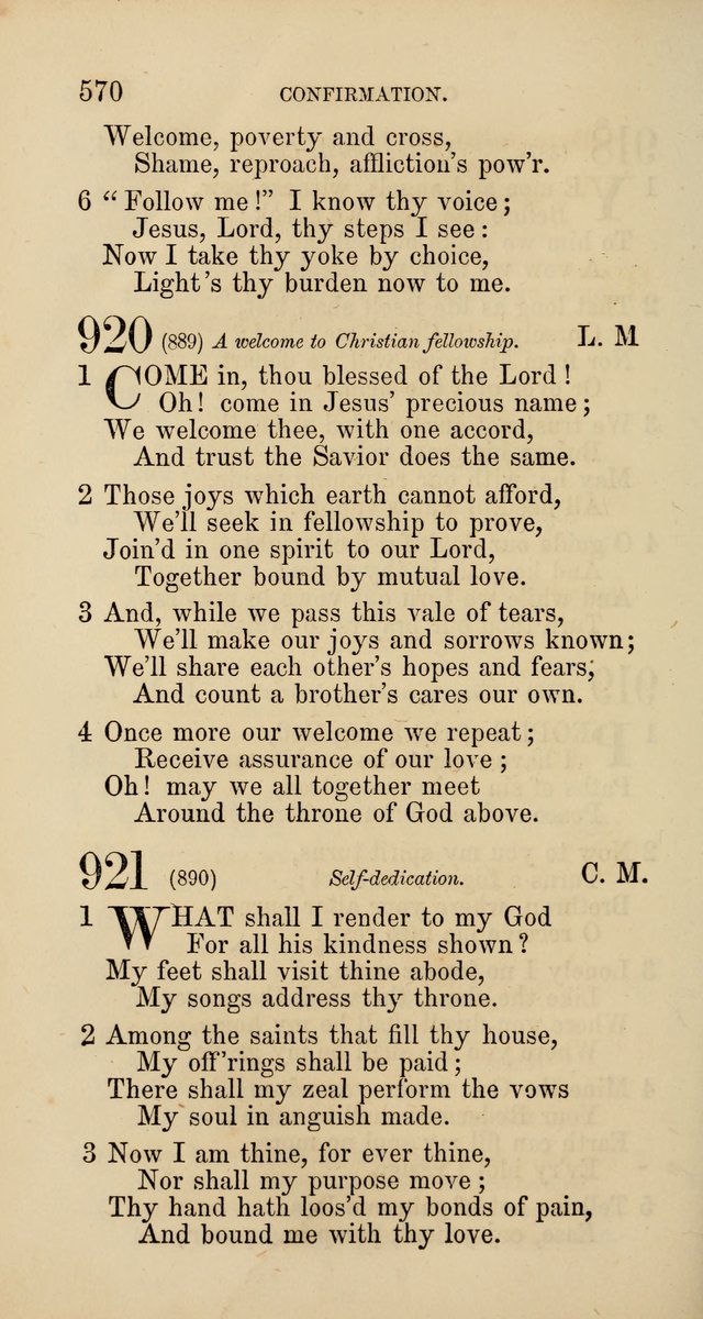Hymns: selected and original, for public and  private worship (4th ed. 3rd rev. ed.) page 598