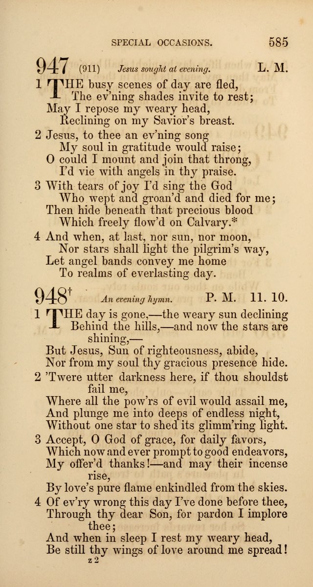 Hymns: selected and original, for public and  private worship (4th ed. 3rd rev. ed.) page 613