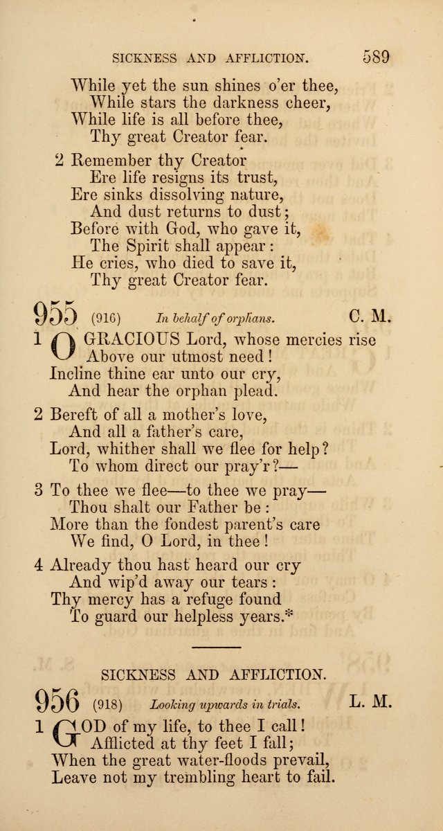 Hymns: selected and original, for public and  private worship (4th ed. 3rd rev. ed.) page 617