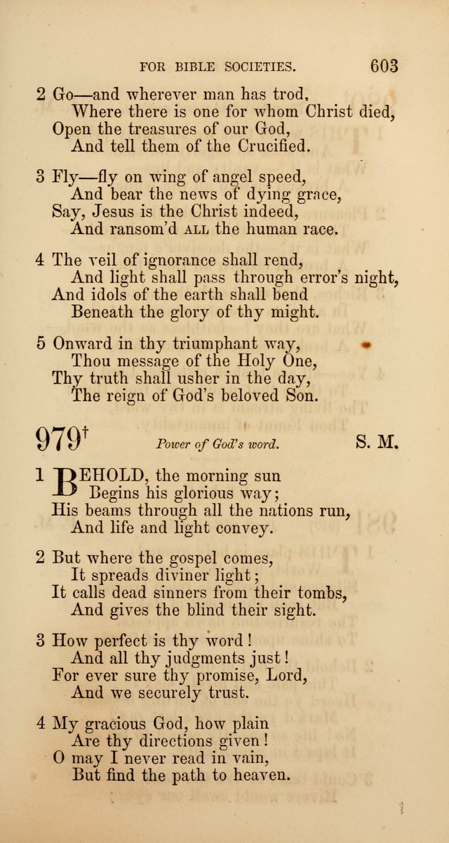 Hymns: selected and original, for public and  private worship (4th ed. 3rd rev. ed.) page 631