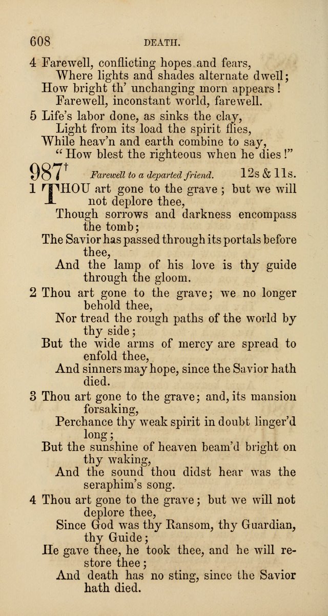 Hymns: selected and original, for public and  private worship (4th ed. 3rd rev. ed.) page 636