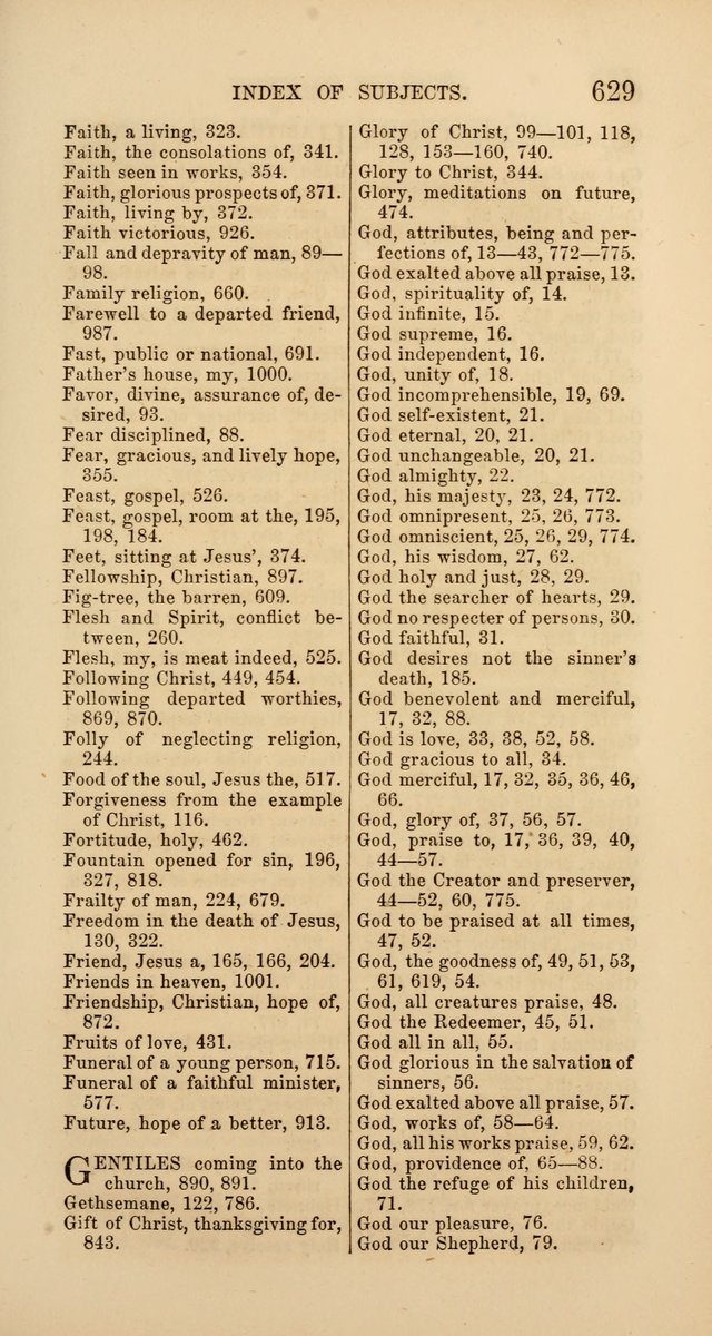 Hymns: selected and original, for public and  private worship (4th ed. 3rd rev. ed.) page 657