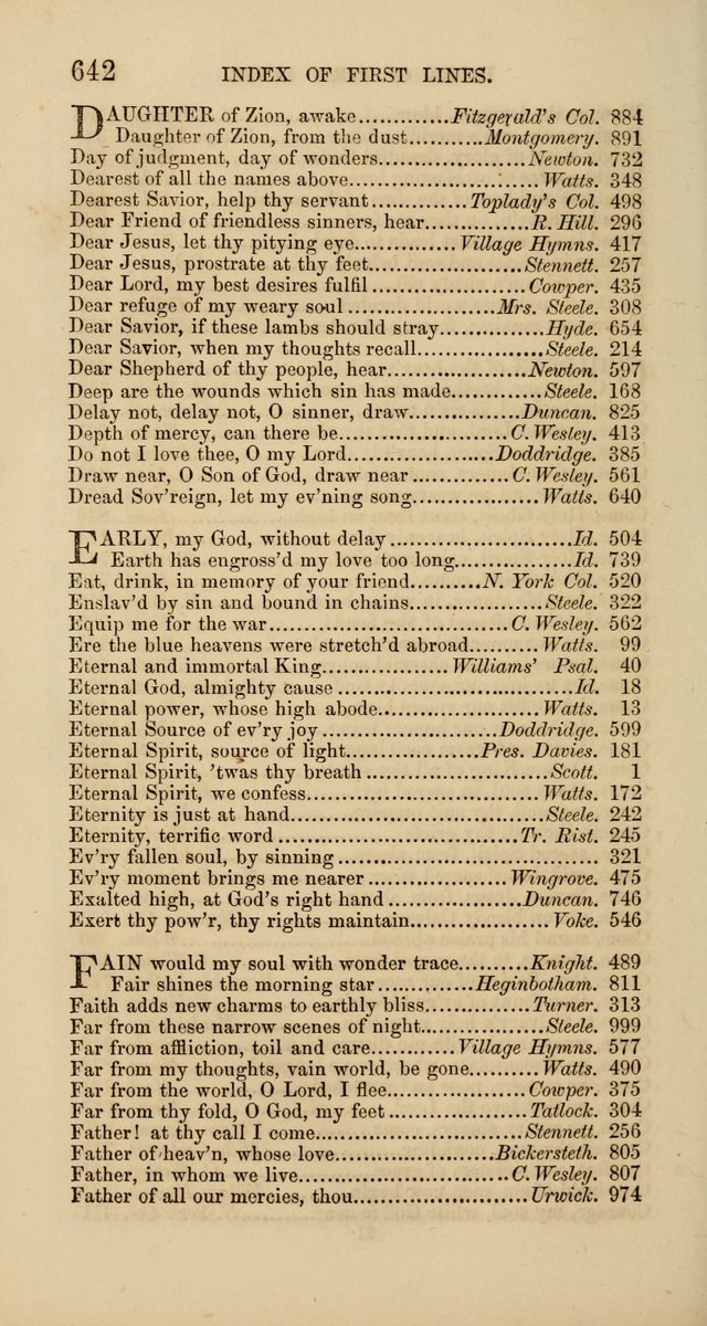 Hymns: selected and original, for public and  private worship (4th ed. 3rd rev. ed.) page 672
