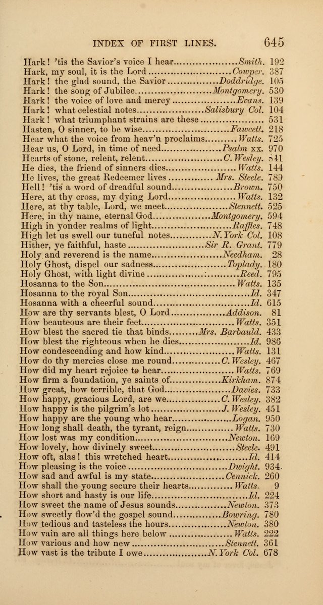 Hymns: selected and original, for public and  private worship (4th ed. 3rd rev. ed.) page 675