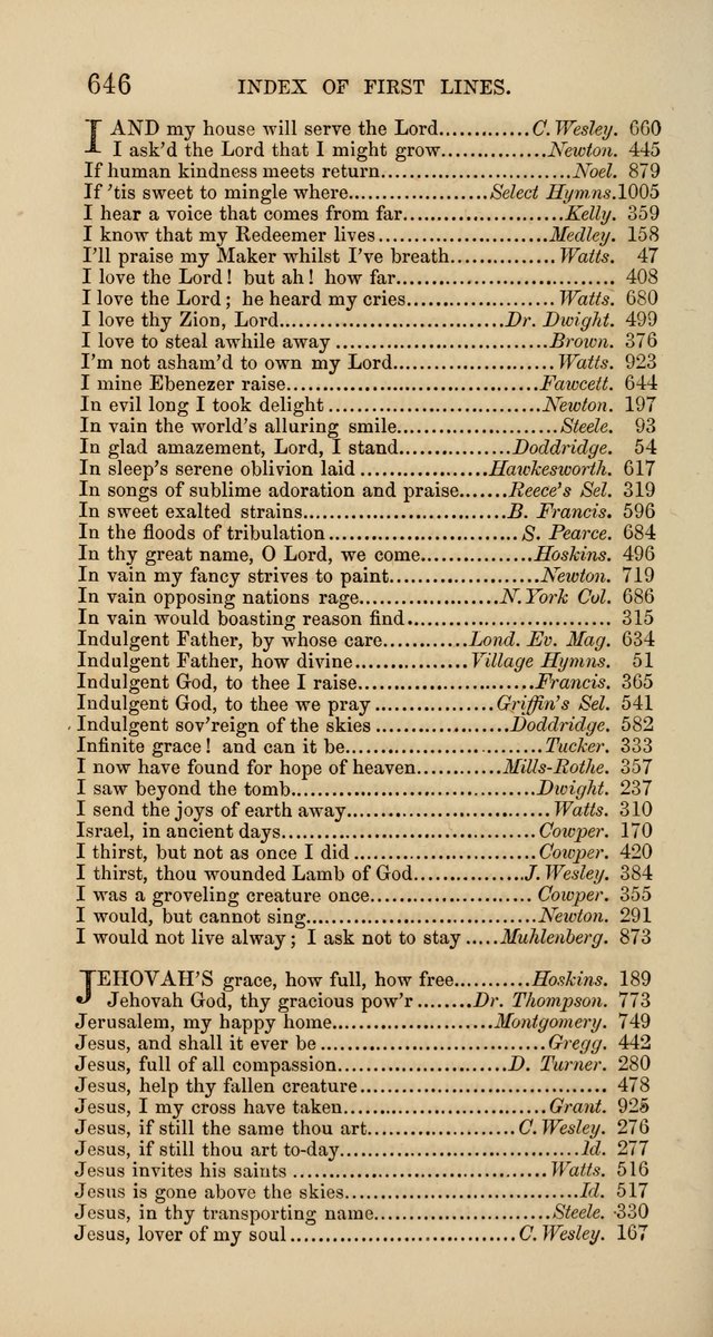 Hymns: selected and original, for public and  private worship (4th ed. 3rd rev. ed.) page 676
