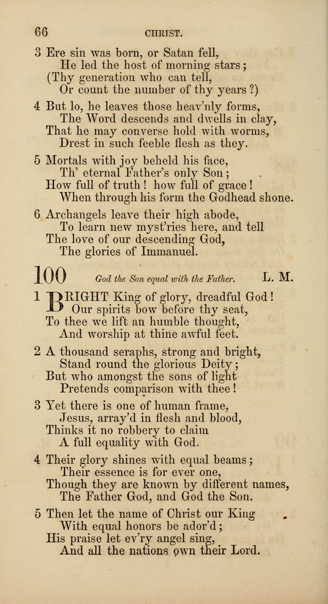 Hymns: selected and original, for public and  private worship (4th ed. 3rd rev. ed.) page 68