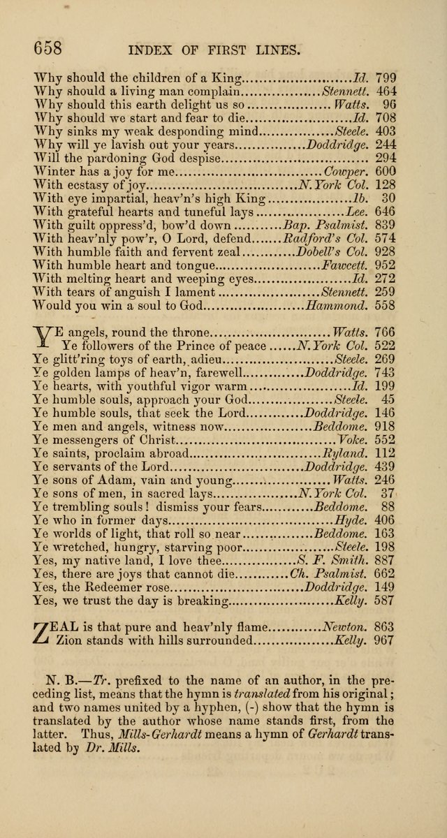 Hymns: selected and original, for public and  private worship (4th ed. 3rd rev. ed.) page 688