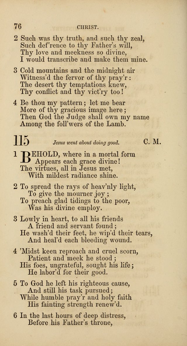 Hymns: selected and original, for public and  private worship (4th ed. 3rd rev. ed.) page 80