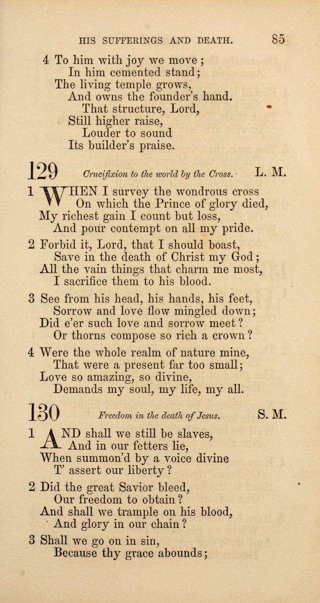 Hymns: selected and original, for public and  private worship (4th ed. 3rd rev. ed.) page 89