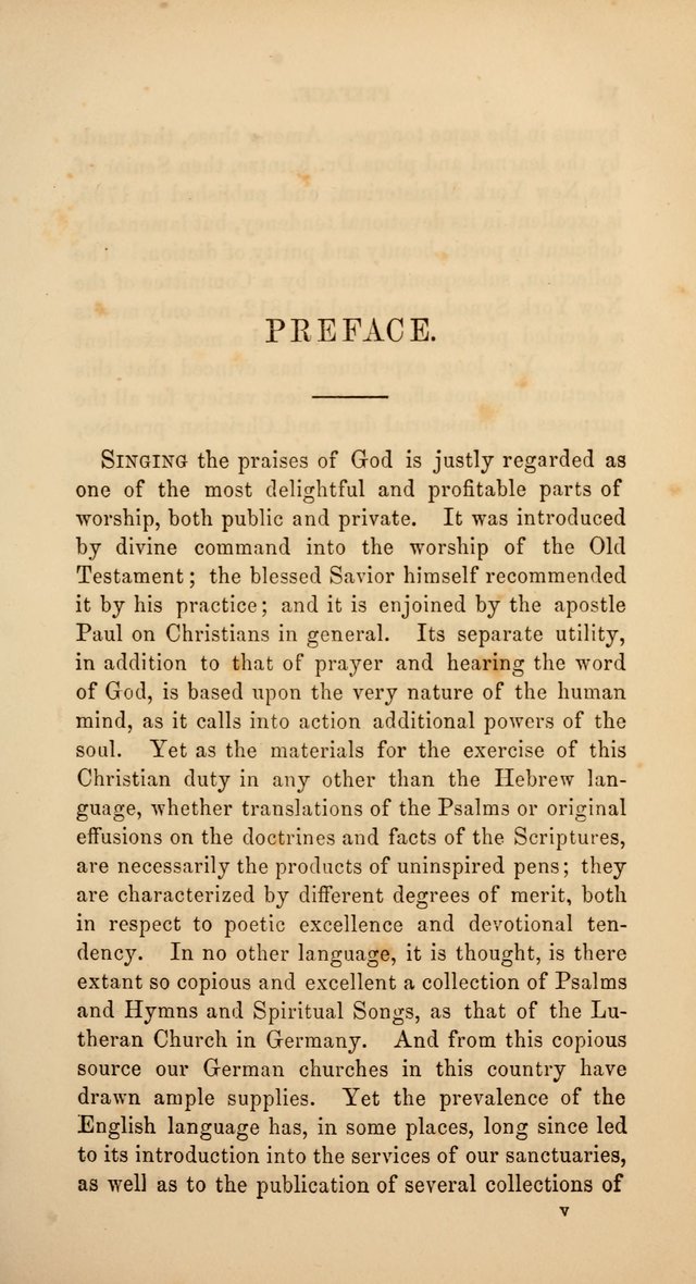 Hymns: selected and original, for public and  private worship (4th ed. 3rd rev. ed.) page ix