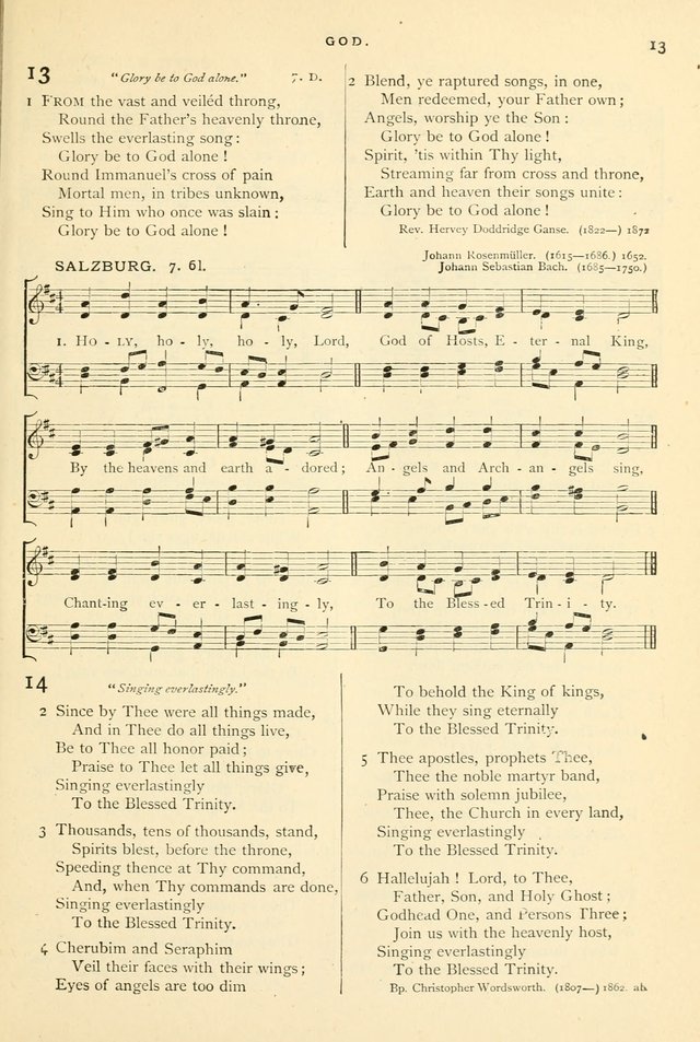 Hymns and Songs of Praise for Public and Social Worship page 13