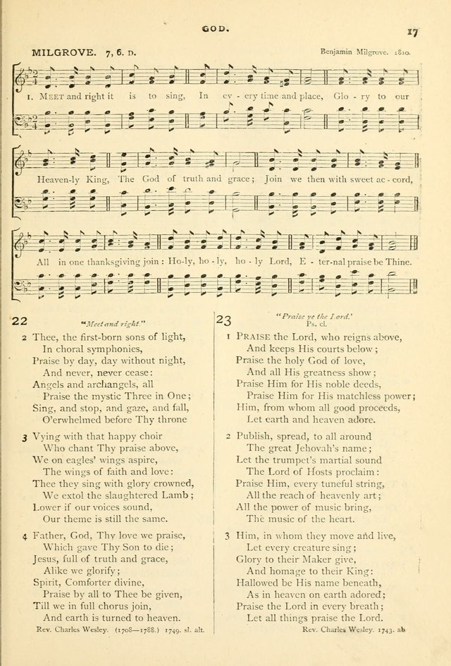 Hymns and Songs of Praise for Public and Social Worship page 17