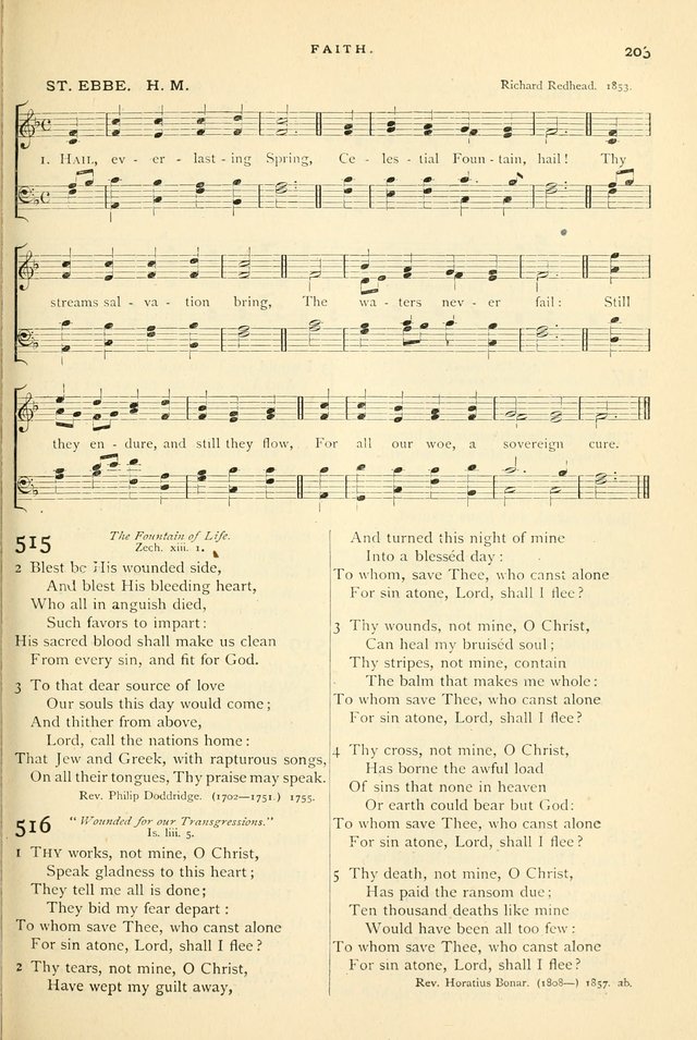 Hymns and Songs of Praise for Public and Social Worship page 205