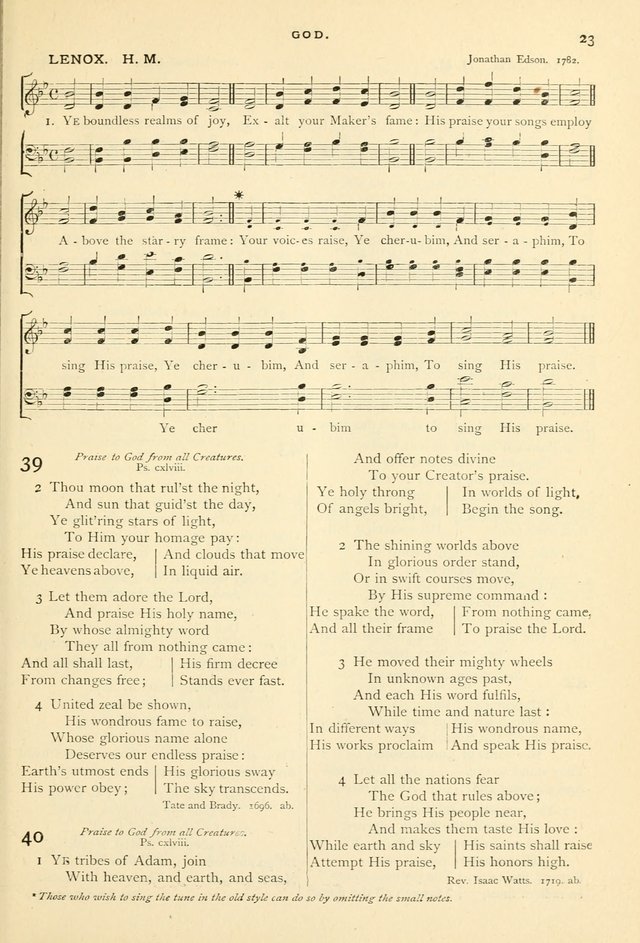 Hymns and Songs of Praise for Public and Social Worship page 23
