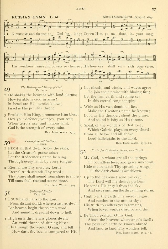 Hymns and Songs of Praise for Public and Social Worship page 27