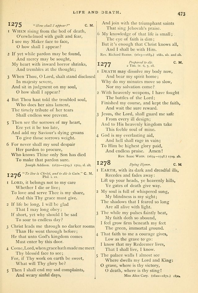 Hymns and Songs of Praise for Public and Social Worship page 481