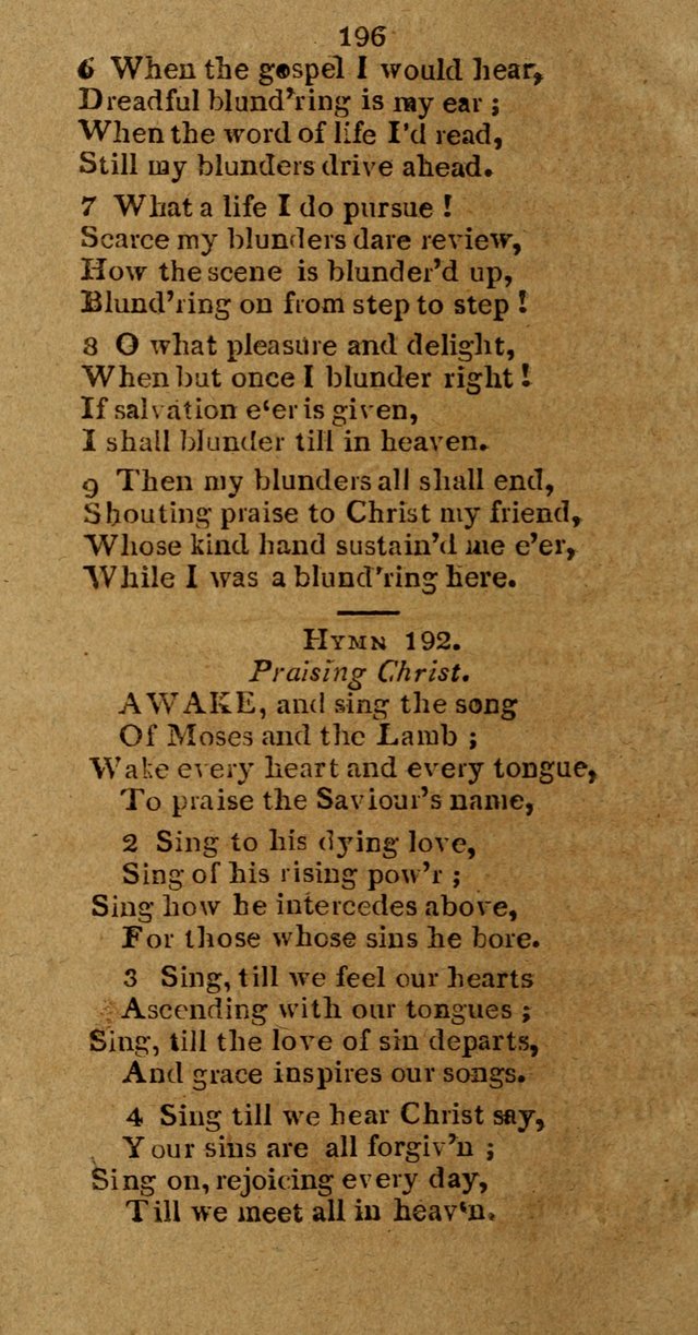Hymns and Spiritual Songs (New ed.) page 196