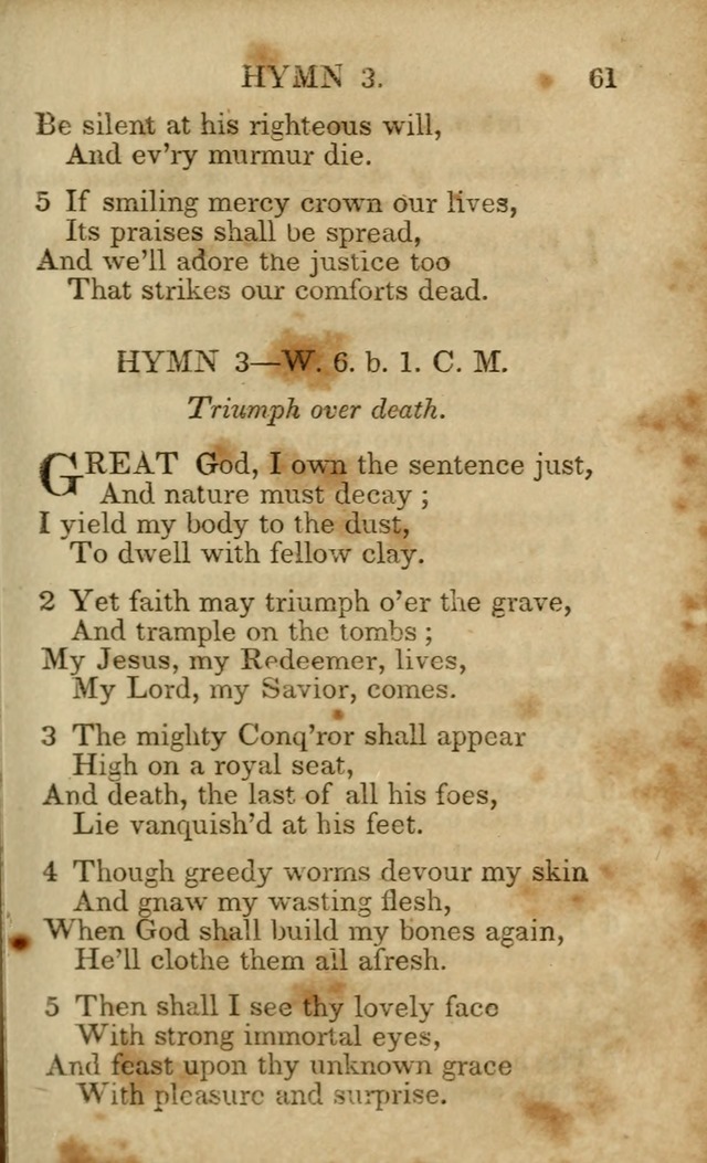 Hymns and Spiritual Songs page 61