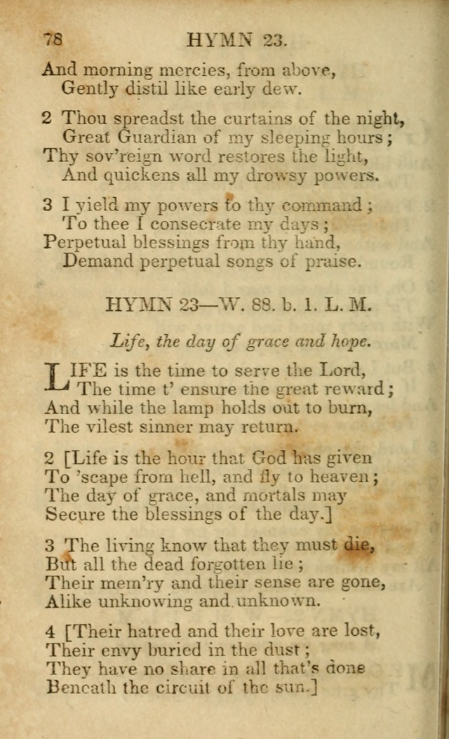 Hymns and Spiritual Songs page 78