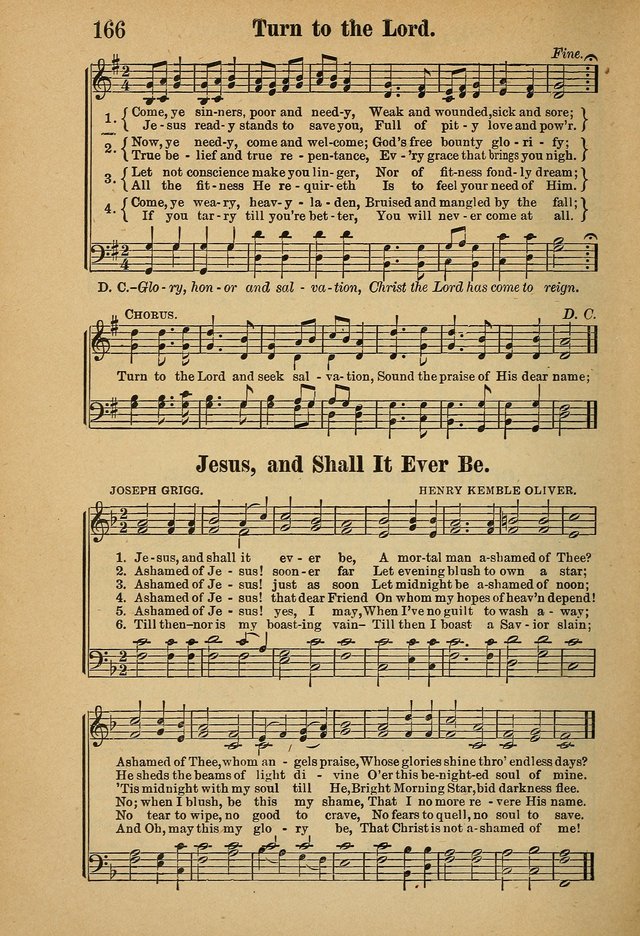 Hymns and Spiritual Songs page 166