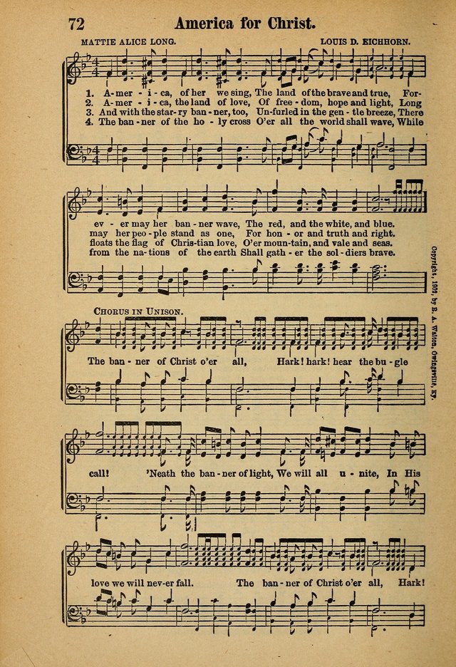Hymns and Spiritual Songs page 72