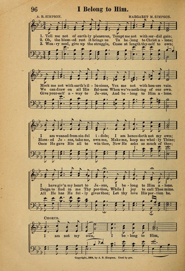 Hymns and Spiritual Songs page 96
