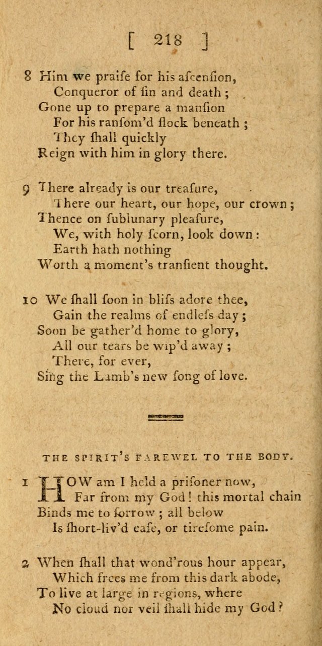 Hymns and Spiritual Songs for the use of Christians page 225