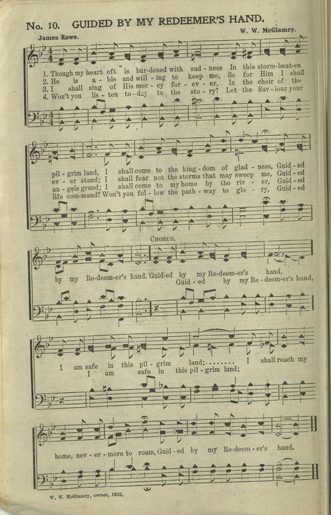 Hallelujahs: for Sunday Schools, Singing-Schools, Revivals, Conventions and General Use in Christian Work and Worship page 10