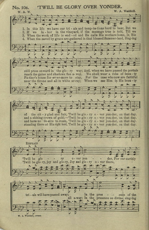 Hallelujahs: for Sunday Schools, Singing-Schools, Revivals, Conventions and General Use in Christian Work and Worship page 106