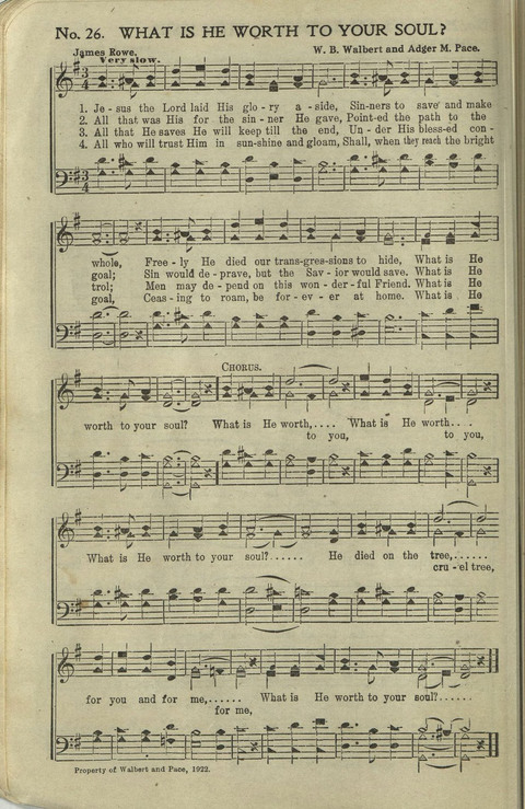 Hallelujahs: for Sunday Schools, Singing-Schools, Revivals, Conventions and General Use in Christian Work and Worship page 26