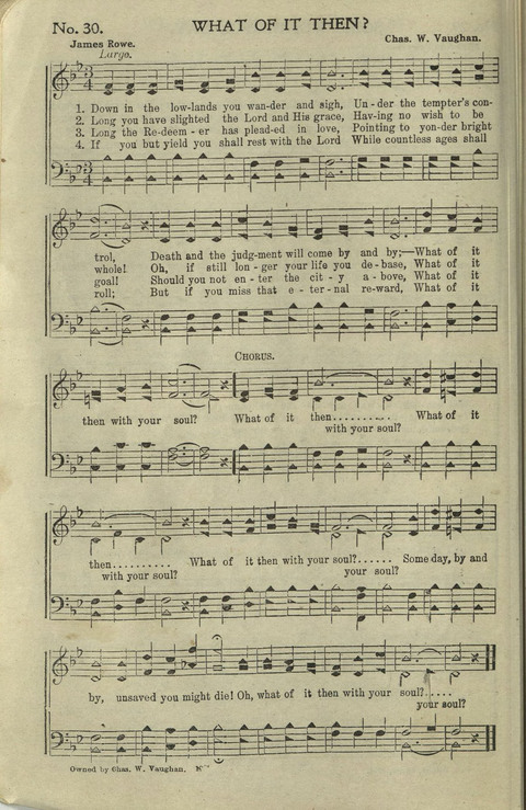 Hallelujahs: for Sunday Schools, Singing-Schools, Revivals, Conventions and General Use in Christian Work and Worship page 30