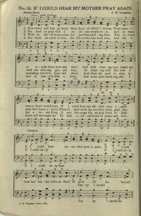 Hallelujahs: for Sunday Schools, Singing-Schools, Revivals, Conventions and General Use in Christian Work and Worship page 58