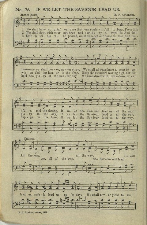 Hallelujahs: for Sunday Schools, Singing-Schools, Revivals, Conventions and General Use in Christian Work and Worship page 76
