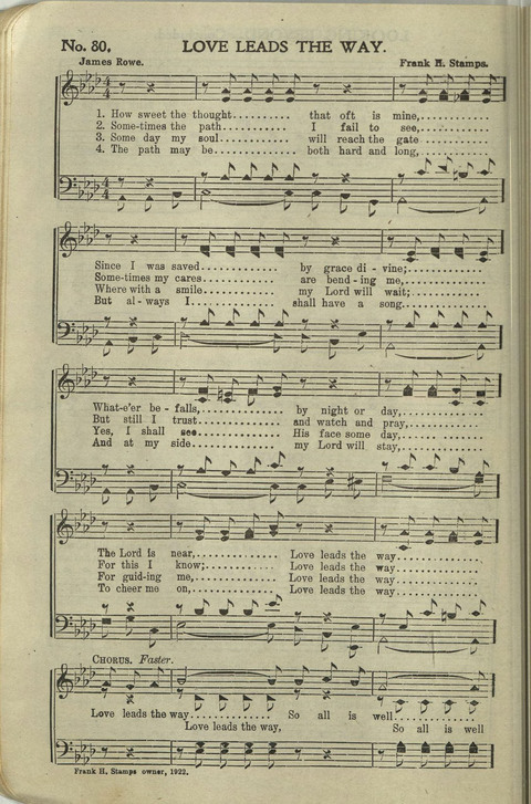 Hallelujahs: for Sunday Schools, Singing-Schools, Revivals, Conventions and General Use in Christian Work and Worship page 80