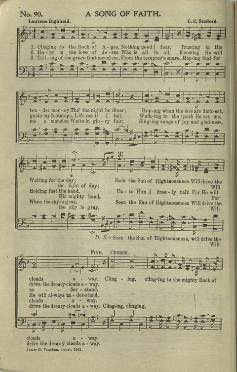 Hallelujahs: for Sunday Schools, Singing-Schools, Revivals, Conventions and General Use in Christian Work and Worship page 90