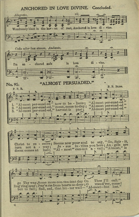 Hallelujahs: for Sunday Schools, Singing-Schools, Revivals, Conventions and General Use in Christian Work and Worship page 95