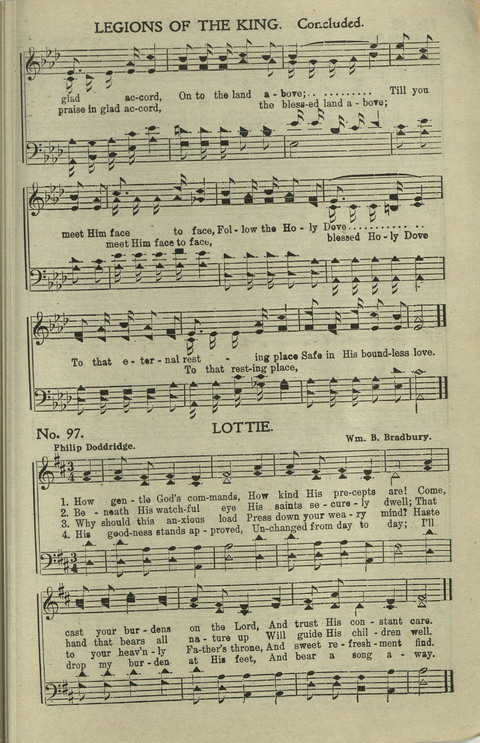 Hallelujahs: for Sunday Schools, Singing-Schools, Revivals, Conventions and General Use in Christian Work and Worship page 97