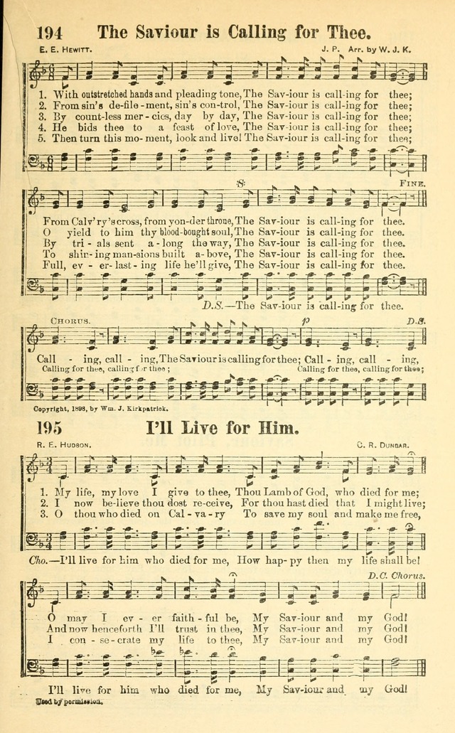 Hymns and Spiritual Songs Number Two: compiled especially for the evangelistic service, Sunday school and young people