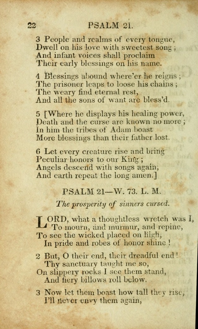 Hymns and Spiritual Songs, Original and Selected, for the Use of Christians. (8th ed.) page 19