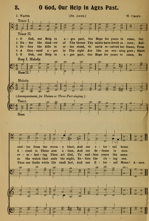 Hymnal for Soldiers and Sailors: for the public and private use of the Soldiers and Sailors page 8