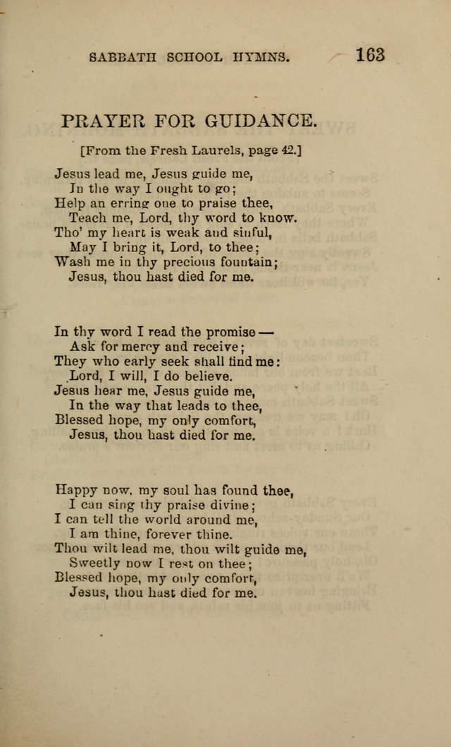 Hymns for the use of the Sabbath School of the Second Reformed Church, Albany N. Y. page 165