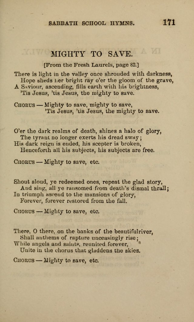 Hymns for the use of the Sabbath School of the Second Reformed Church, Albany N. Y. page 173