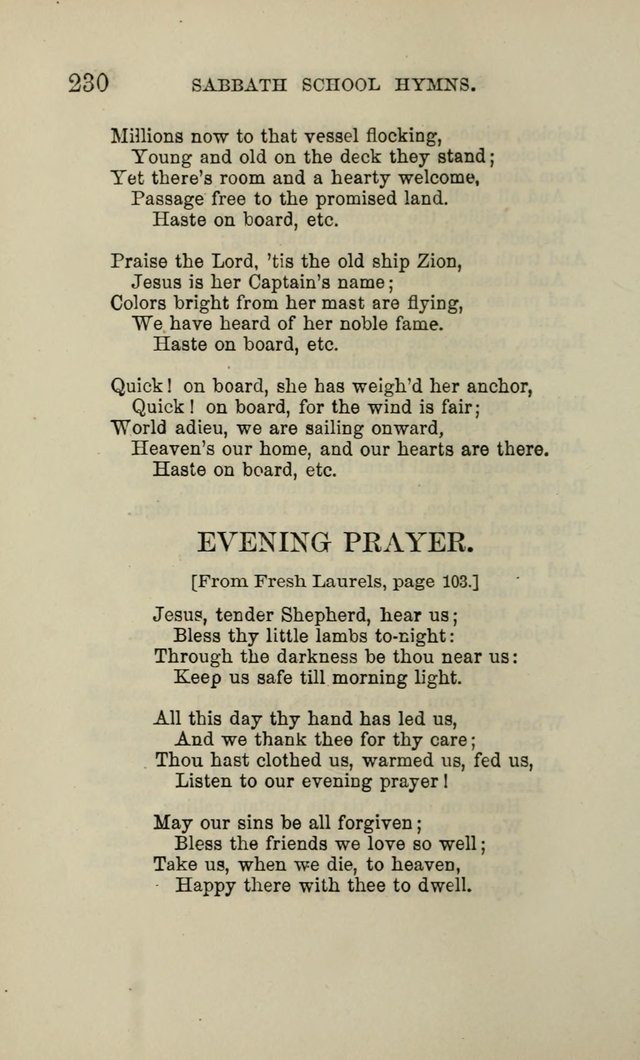 Hymns for the use of the Sabbath School of the Second Reformed Church, Albany N. Y. page 232