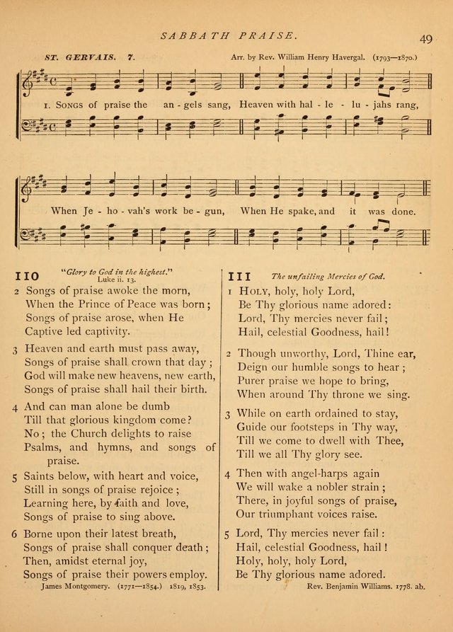Hymns and Songs for Social and Sabbath Worship page 52
