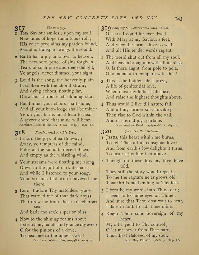 Hymns and Songs for Social and Sabbath Worship. (Rev. ed.) page 143