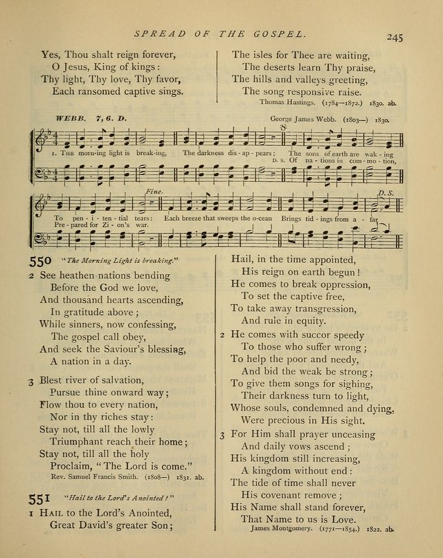 Hymns and Songs for Social and Sabbath Worship. (Rev. ed.) page 245