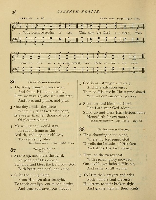 Hymns and Songs for Social and Sabbath Worship. (Rev. ed.) page 38