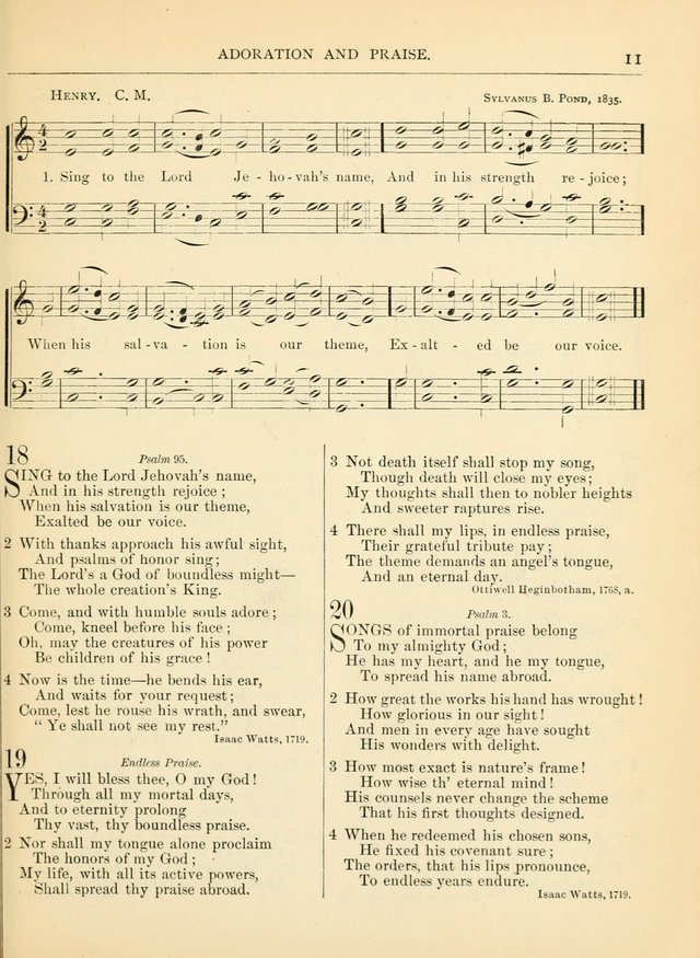 Hymns for the Sanctuary and Social Worship: with tunes page 11